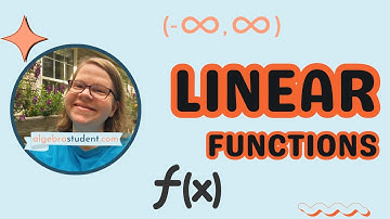 Analyzing LInear Functions Using Function Notation | Including Domain and Range