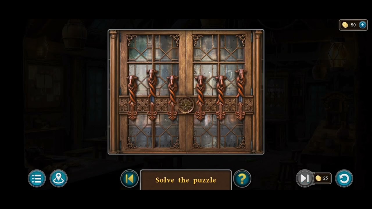 Cabinet puzzle artifact seekers witch wood - YouTube