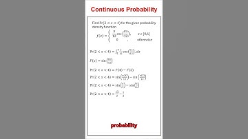 Solving Continuous Probabilities #mathmethods #maths #vce
