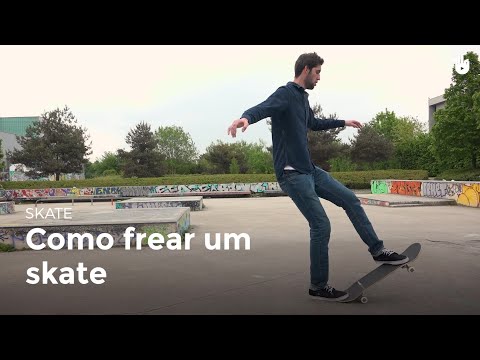 Vídeo: Como Frear Em Um Skate