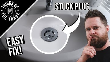 How to Fix a Stuck Pop Up Drain Plug