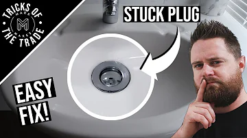 How to Fix a Stuck Pop Up Drain Plug