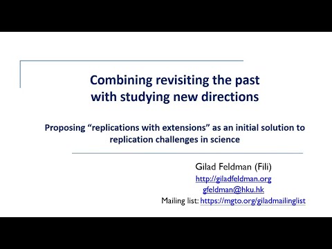 “Replications with extensions”: