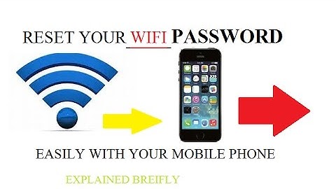 Change your Wifi password very easily