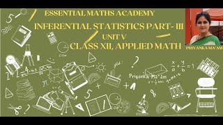 INFERENTIAL STATISTICS PART III