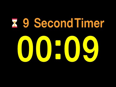 ⏱ 9 Second Timer / 🔊 Alarm / 👍 Simple Timer