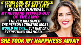 6 Years Ago, My Sister Stole My Fiancé—Then My Husband Stepped Out of the Limo at Dad’s Funeral