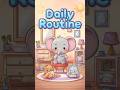 Daily Routine Song 🐘 Morning to Night for Kids | ABC Joy Kids