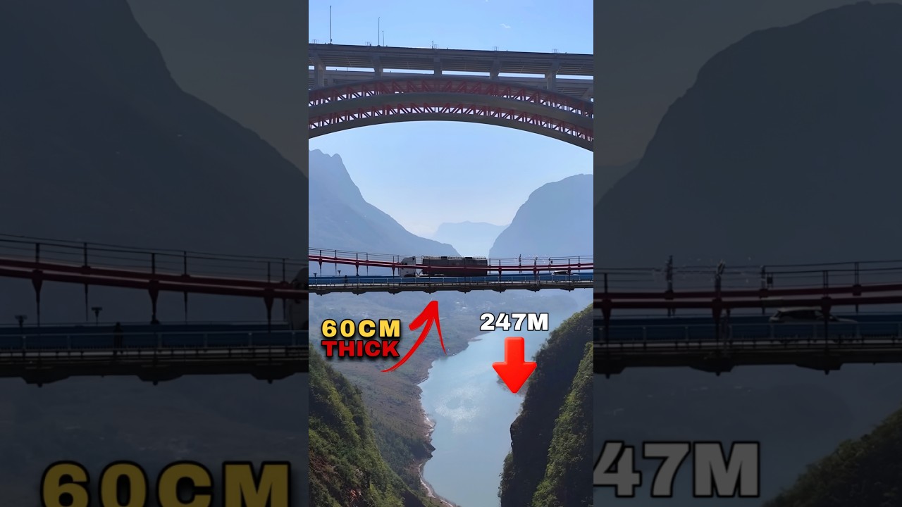 WORLD’S THINNEST Bridge! 0.6M Thick & Holding Thousands of Tons | Azhi River Bridge 