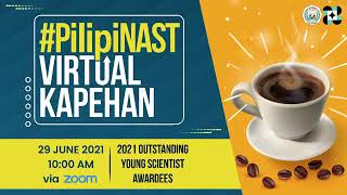 DOST-NAST Virtual Kapehan 2021 Outstanding Young Scientist Awardees, media and Science Communicators