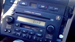 2013 2002 Acura TL radio code