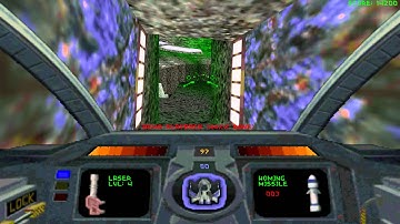 Descent Level 3 demo, Insane level, Full walkthrough with single life