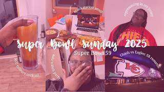 Super Bowl Sunday 2025 | grocery delivery, food prep, solo watch party