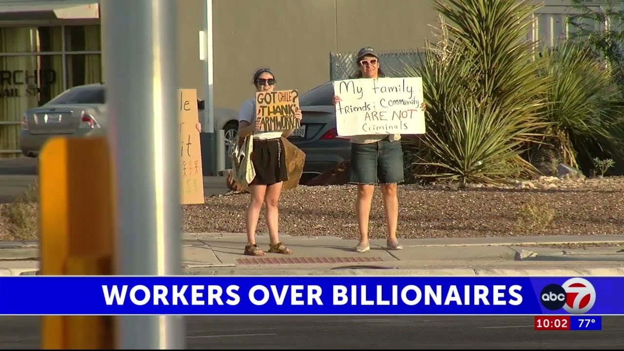 ‘Workers over billionaires’: El Pasoans protest government policies