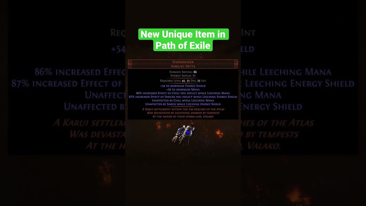 Path of Exile 3.21 Crucible | First new unique announced. 