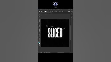 how to create the sliced text in photoshop