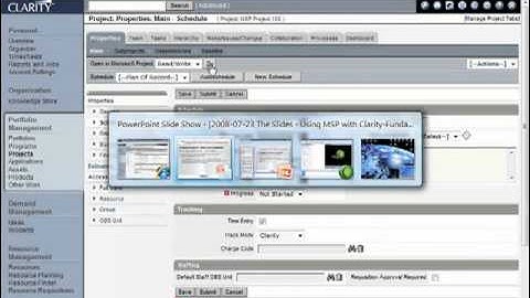 Sample CBT 5 : Using Microsoft Project with CA Clarity PPM