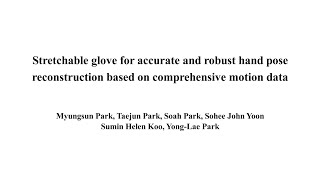 Stretchable Glove for Accurate Robust Hand Pose Reconstruction Based on Comprehensive Motion Data