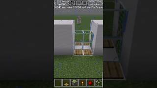 #Minecraft I made automatic glass door wowwwwww 😮😮😲