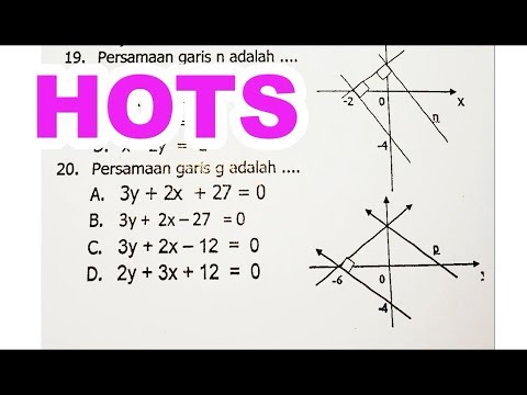 Persamaan Garis Hots Trik Kilat Unbk Matematika Smp 2019 Youtube
