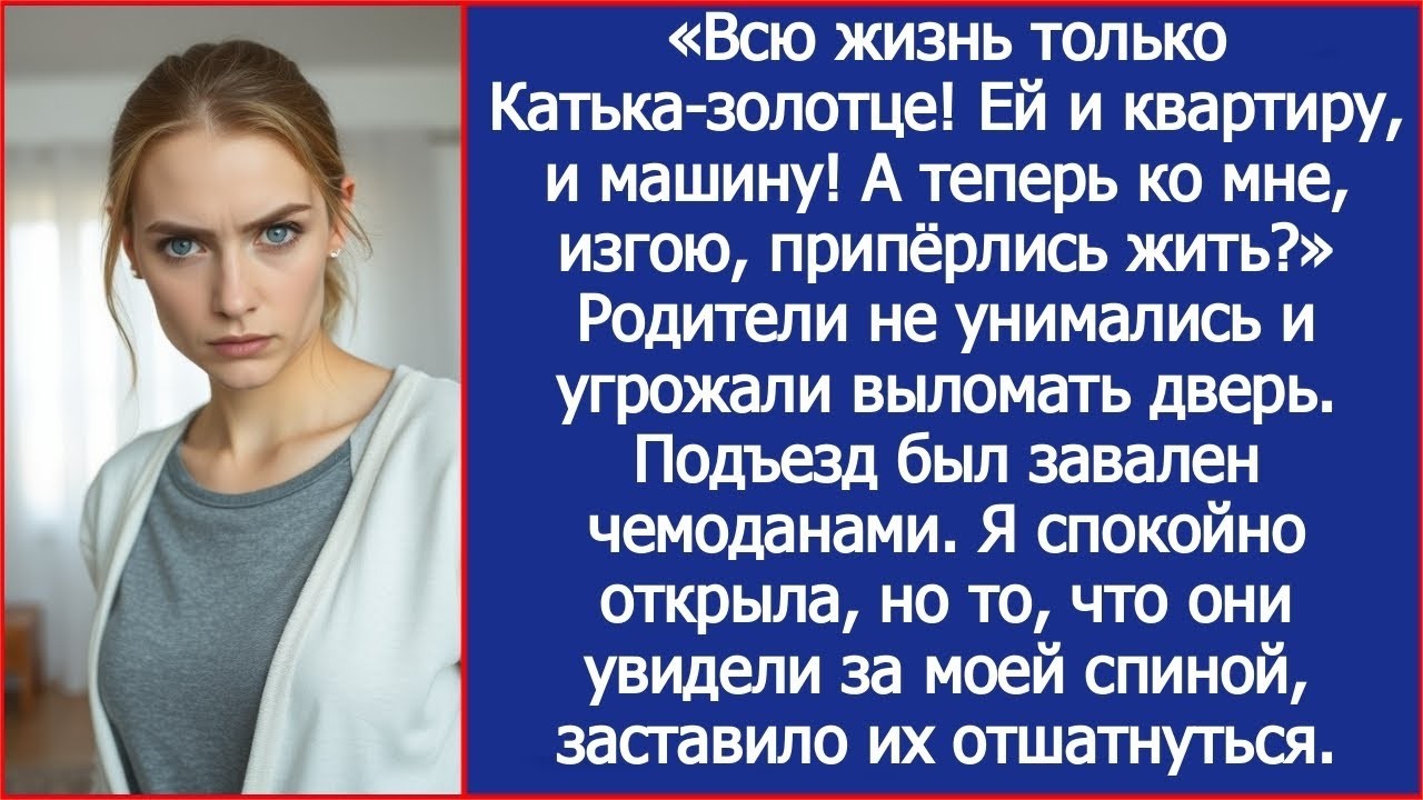 Сестре и квартиру, и машину! А теперь ко мне, изгою, припёрлись жить? Заорала я на родителей.