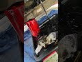Hino oil change with a strip bolt