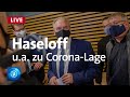 Pressekonferenz mit Sachsen-Anhalts Ministerpräsidenten Reiner Haseloff