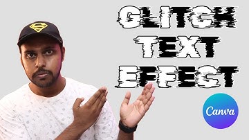 Glitch text effect canva  | glitch effect in canva | canva glitch effect