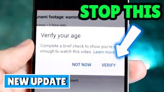 How to stop youtube asking to verify your age 2026