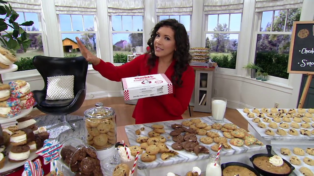 David's Cookies 100Piece Ready to Bake Preformed Cookies on QVC YouTube
