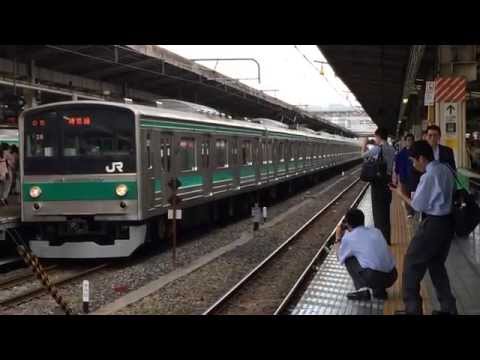 「3連続！！」埼京線205系快速川越行宮ハエ28編成池袋駅4番線　入線～発車