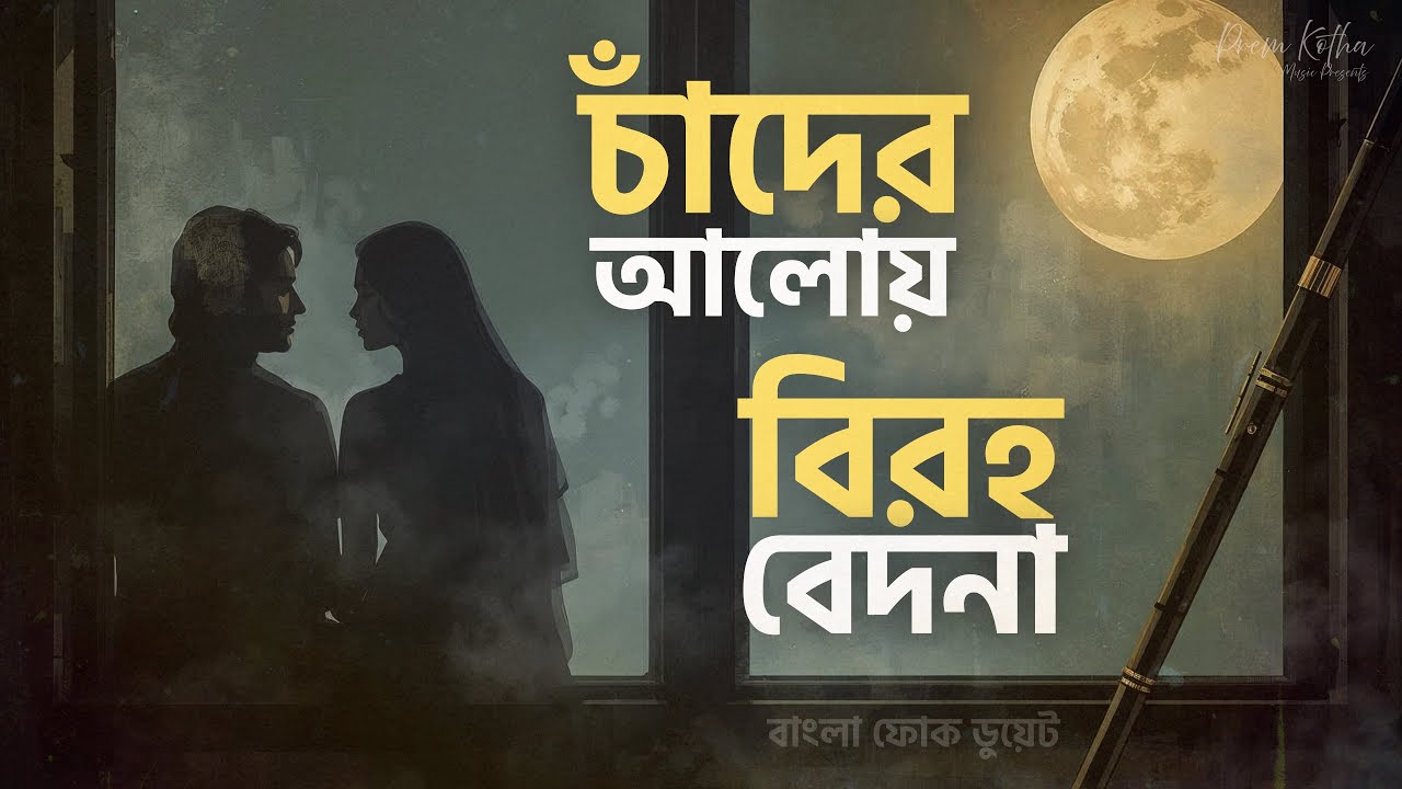 চাঁদের আলোয় বিরহ বেদনা | Bangla Folk Duet Song | Bashi Flute Dominant | Sad Love Song