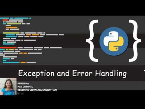 Errors and exception handling in Python - YouTube