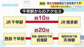 博多駅まで１０分、天神まで２０分　いま福岡市「千早」がアツい　約２０年で土地の値段が倍以上に　新たな施設誕生で活気増す　／　（2024/05/08 OA）