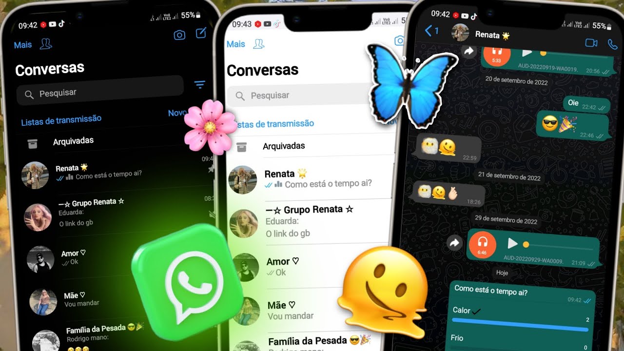 SAIU FOUAD IOS 9.45 WHATSAPP IGUAL IPHONE NO ANDROID 2022 ~ ATUALIZADO ...