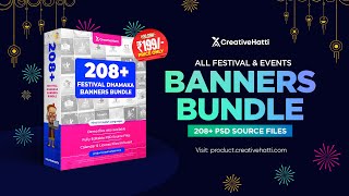 Scroll-Stopping Festival Banners Bundle by Creative Hatti - 199/- Only