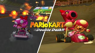 MARIO KART: DOUBLE DASH, but every item is a FIREBALL | Mario Kart Hack