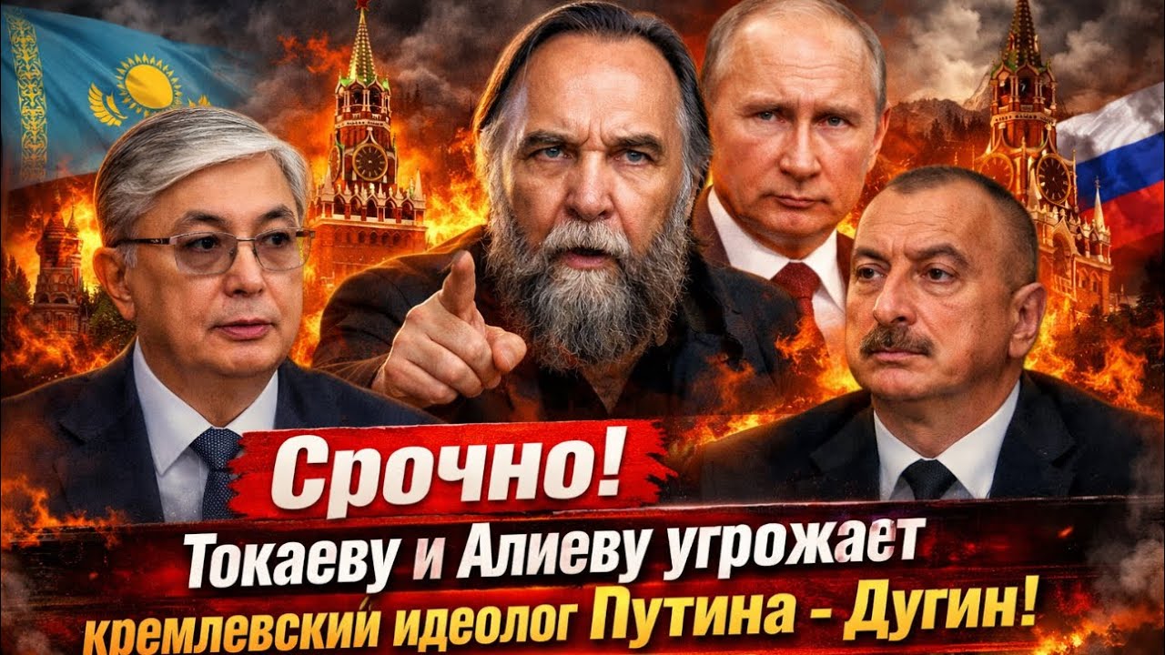 🔥СРОЧНО! ТОКАЕВУ И АЛИЕВУ УГРОЖАЕТ КРЕМЛЁВСКИЙ ИДЕОЛОГ ПУТИНА - ДУГИН!