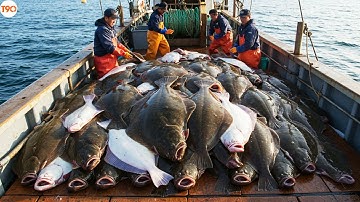 Cá Bơn Khổng Lồ Chỉ Có Ở Nga - Ngư Dân Nga Thu Hoạch Hàng Trăm Tấn Cá Bơn Như Thế Nào?