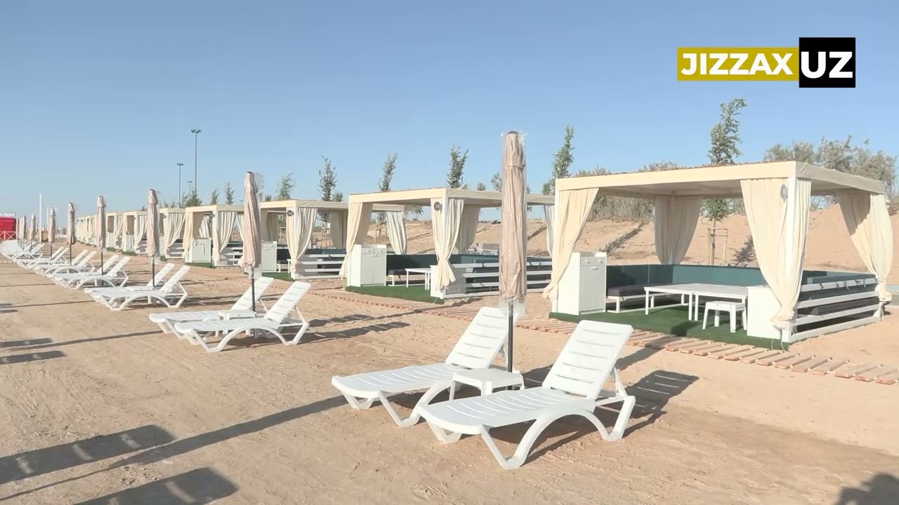 Aydarko‘l qirg‘oq bo‘yida yirik sohil dam olish maskani ish boshlash arafasida