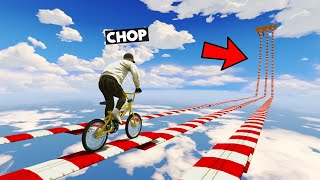 COMPLETING THE LONGEST BIKE RACE IN THE HISTORY OF RACE GTA 5 WITH CHOP screenshot 4
