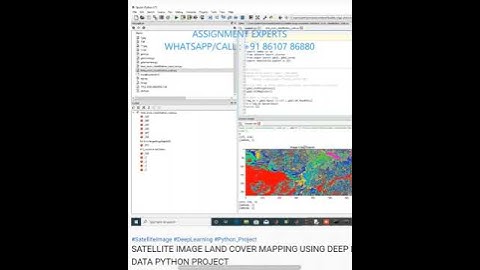 SATELLITE IMAGE LAND COVER MAPPING USING DEEP LEARNING TECHNIQUES WITH SENTINEL DATA-PYTHON RESEARCH