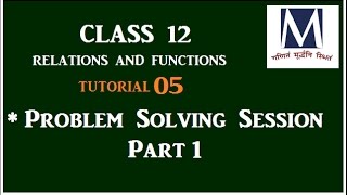 How to prove equivalence relation/Relation and functions class 12- Tutorial 05