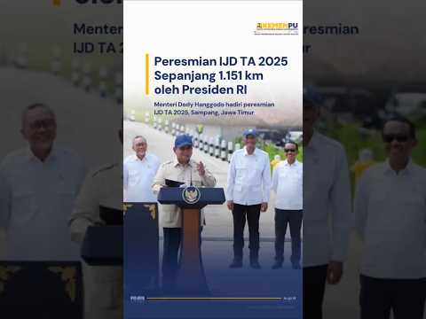 Peresmian Inpres Jalan Daerah TA 2025