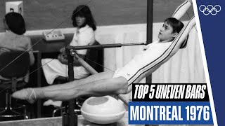 ?The first Perfect 10 in Gymnastics❗️Top 5 Uneven Bars at Montreal 1976