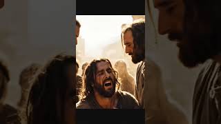 Jesus casting out demonic spirit from the afflicted ✝️ #jesuschrist #biblicalevents