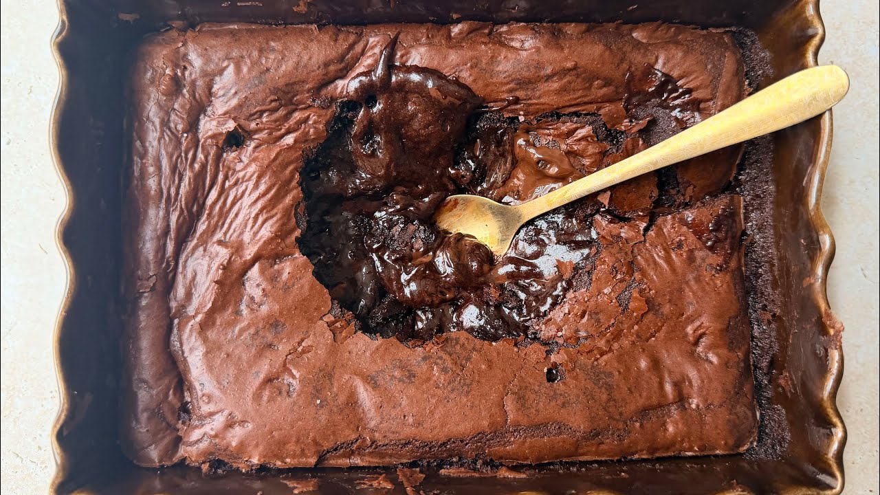 Brown Butter Brownie Pudding Recipe | Fudgy and Gooey | ASMR - YouTube