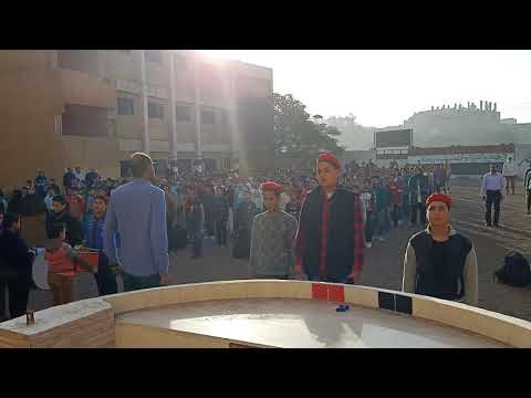تحية العلم من طابور الصباح والشرطة المدرسية