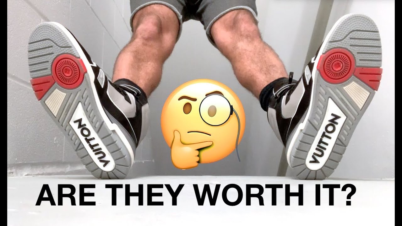$1600 ???? Louis Vuitton Trainer Sneaker Boot by Virgil Abloh Are They Worth It? - YouTube
