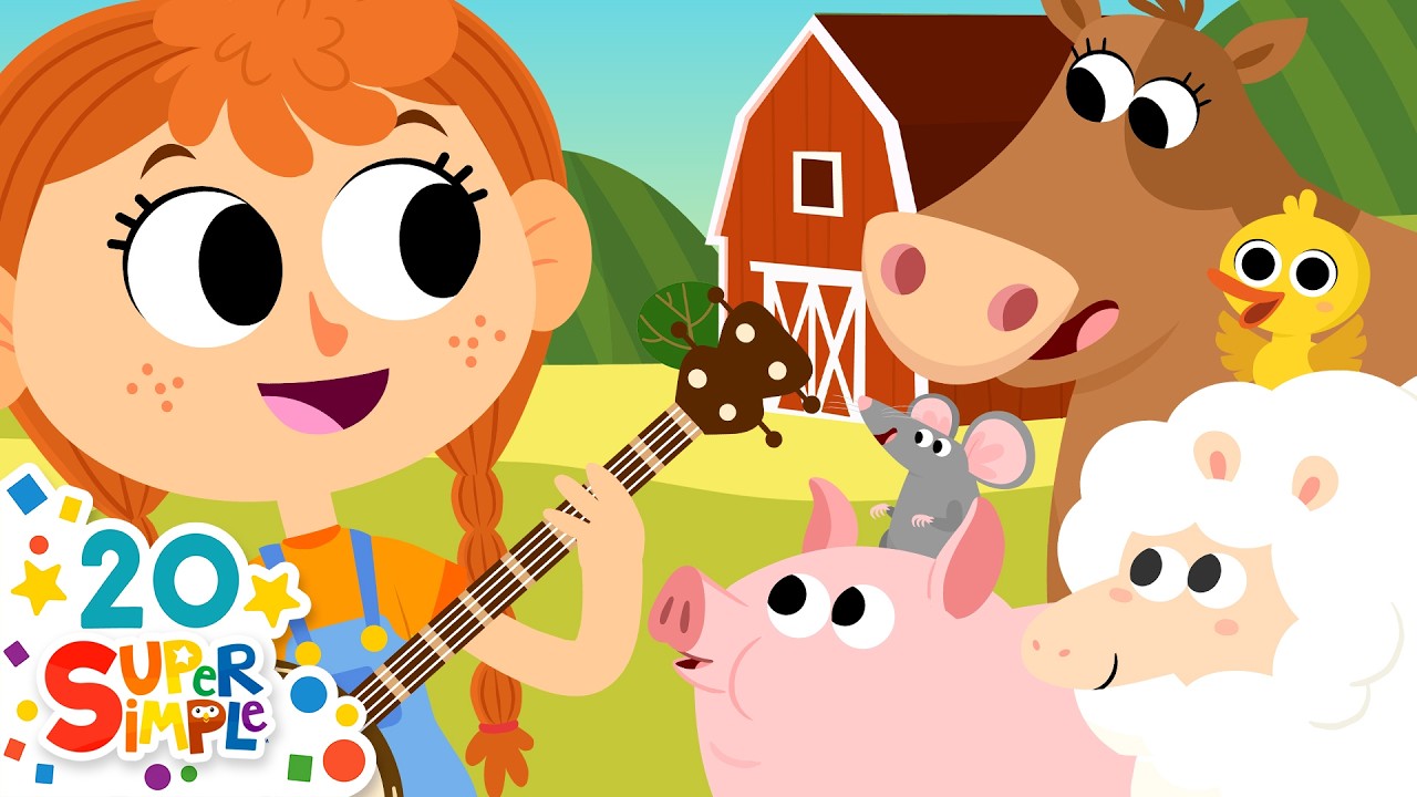 The Animals On The Farm (Remake) | Make Animal Sounds! Quack! | Super Simple Songs